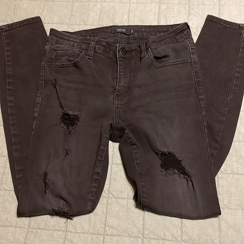 Black Cello Skinny Jeans